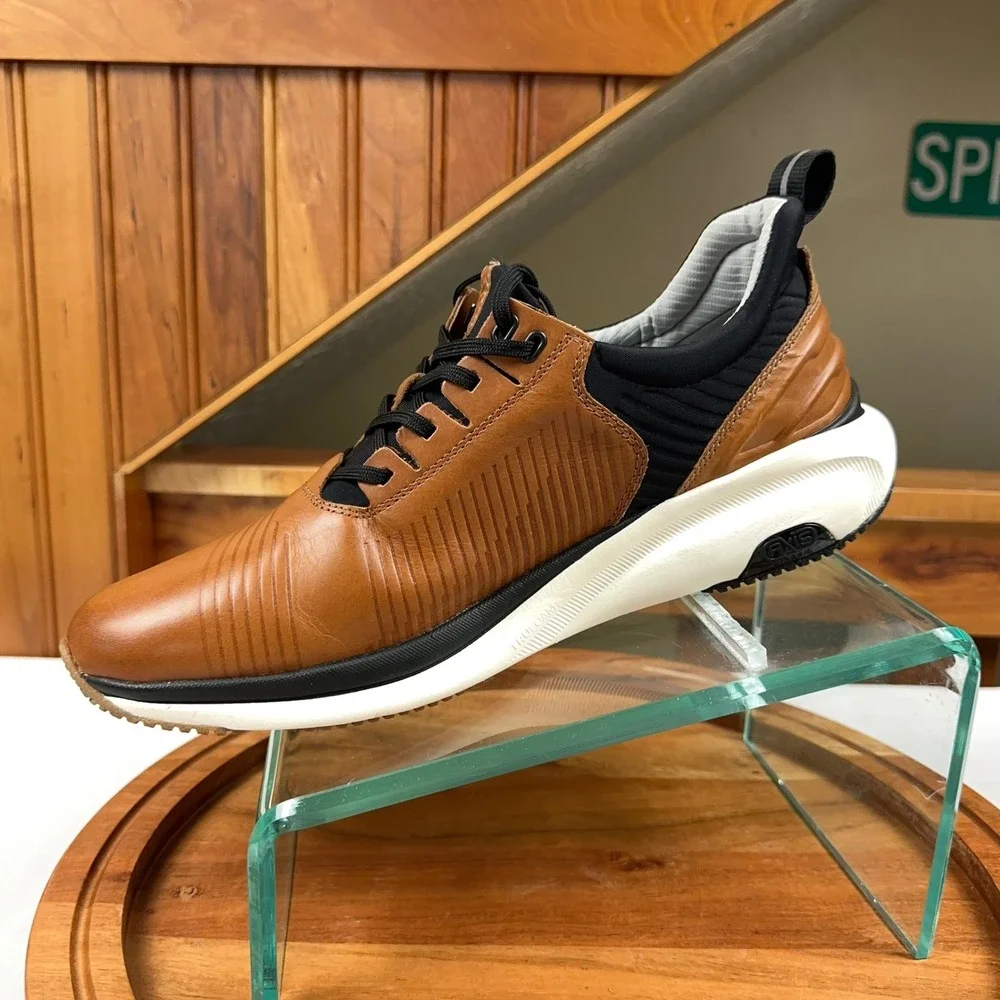Johnston & Murphy XC4 TR1-Sport Hybrid Tan Leather 11 Wide Waterproof